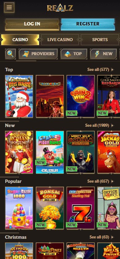 Il mio viaggio in Realz Casino: una sfida di slot e divertimento